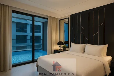 Camera da letto; vista, luce naturale, stile moderno