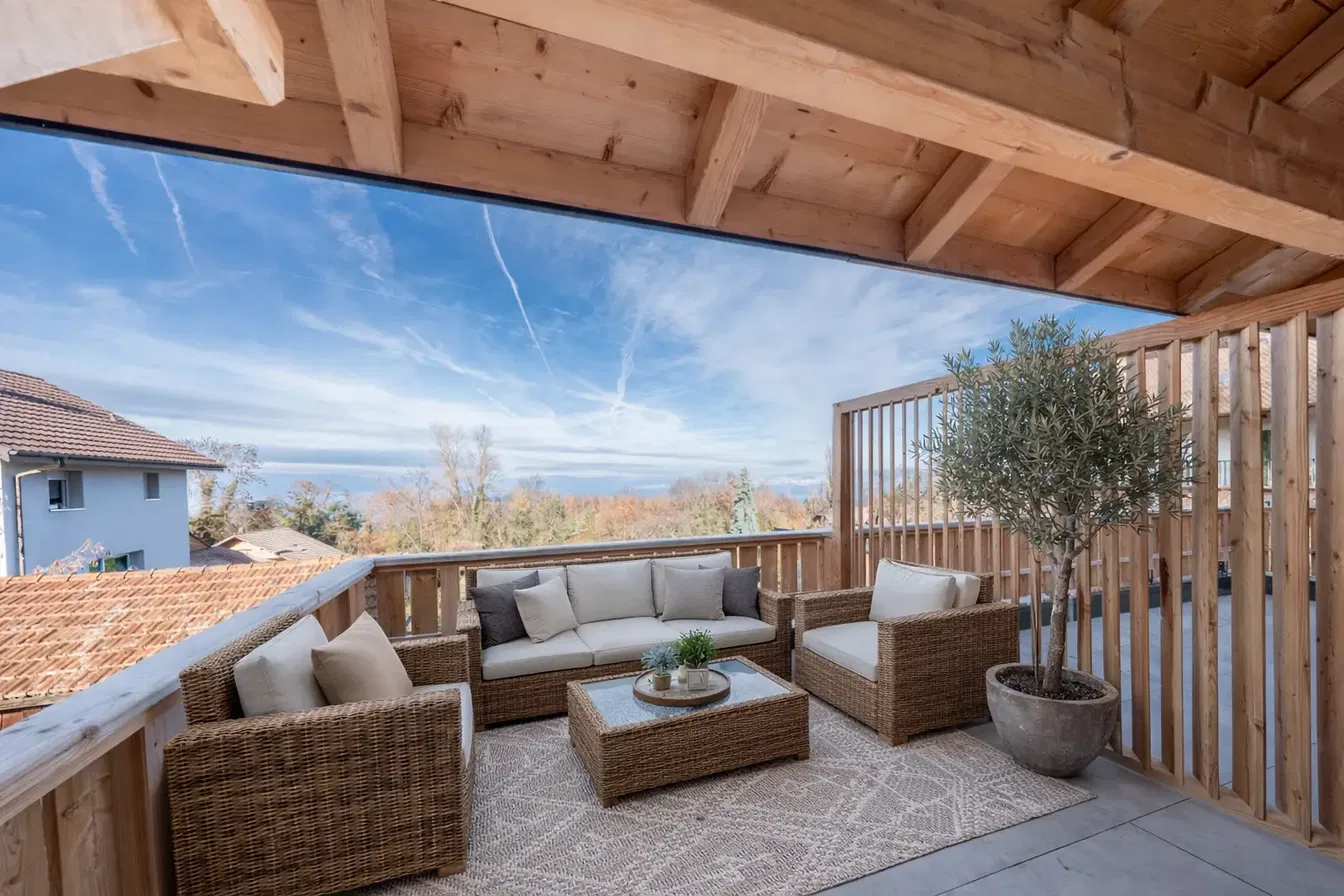 Teras; manzara, doğal ışık