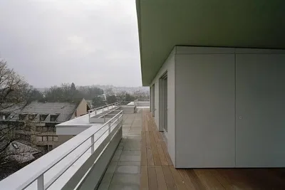 Balkon; blick, holzboden