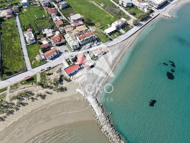 House and surroundings; view