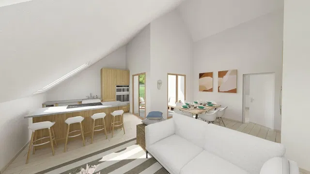 Living room; view, natural light, modern style