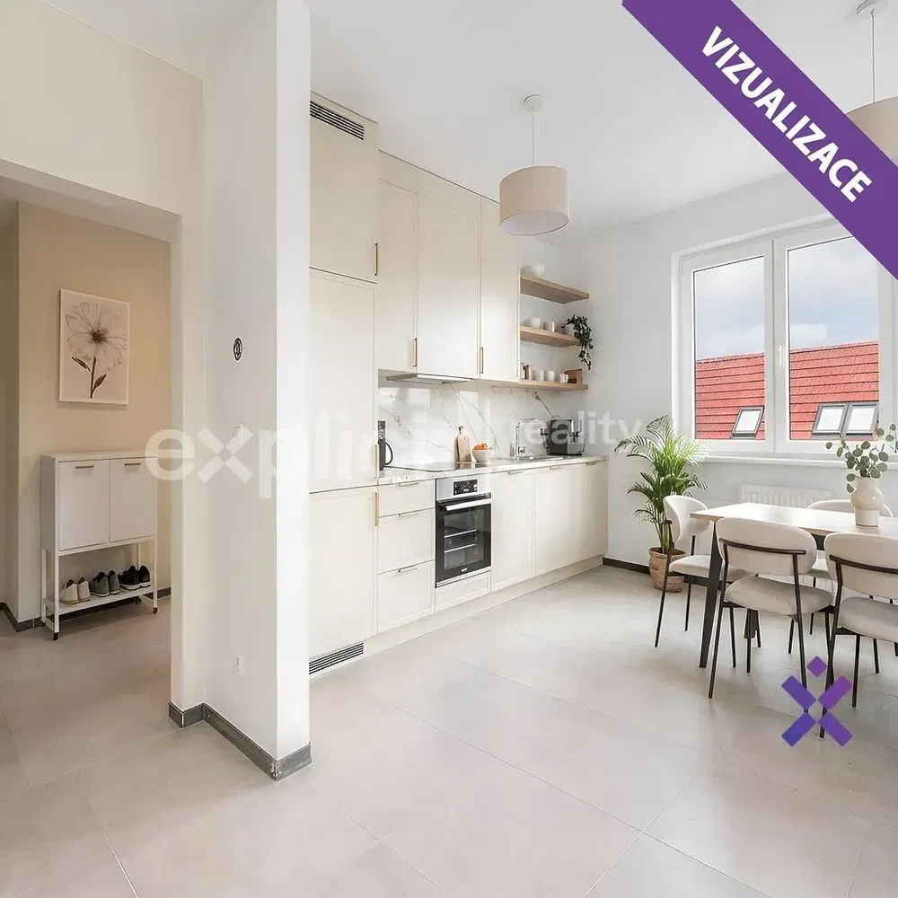 Küche; fliesenboden, tageslicht, moderner stil