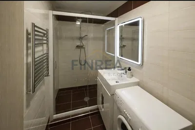 Badezimmer; fliesenboden, renoviert, tageslicht, moderner stil