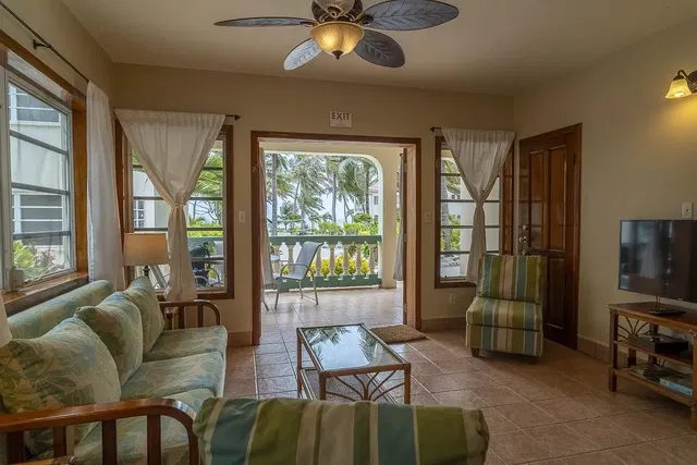 Living room; view, natural light, tile floor