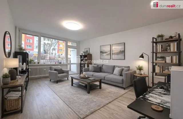 Soggiorno; vista, luce naturale, stile moderno, pavimento in legno
