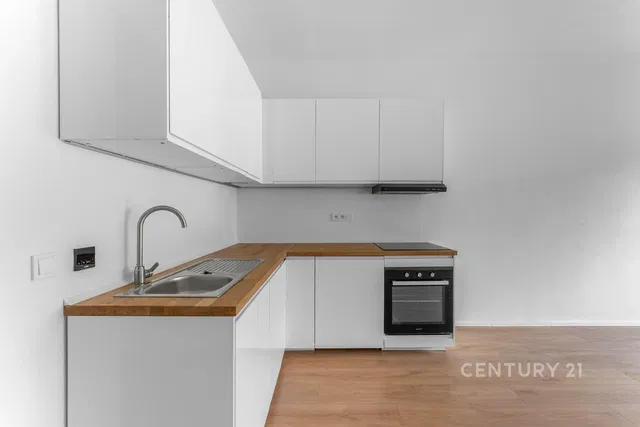 Cuisine; électroménager, rénové, lumière naturelle, style moderne