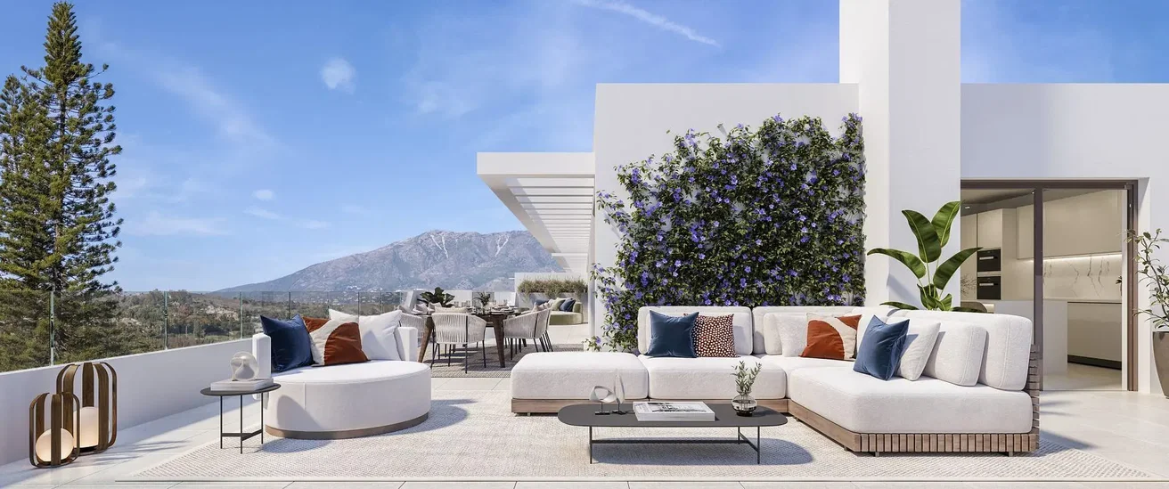 Teras; manzara, doğal ışık, modern stil