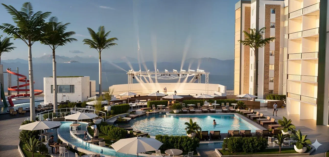 Haus und umgebung; blick, tageslicht