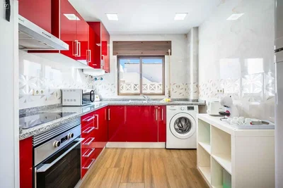 Cucina; elettrodomestici, vista, luce naturale