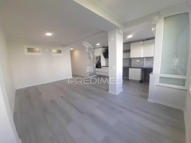 Kitchen; wood floor, renovated, natural light
