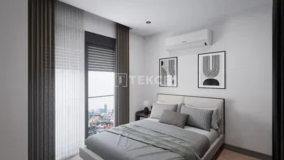 Schlafzimmer; blick, tageslicht, moderner stil