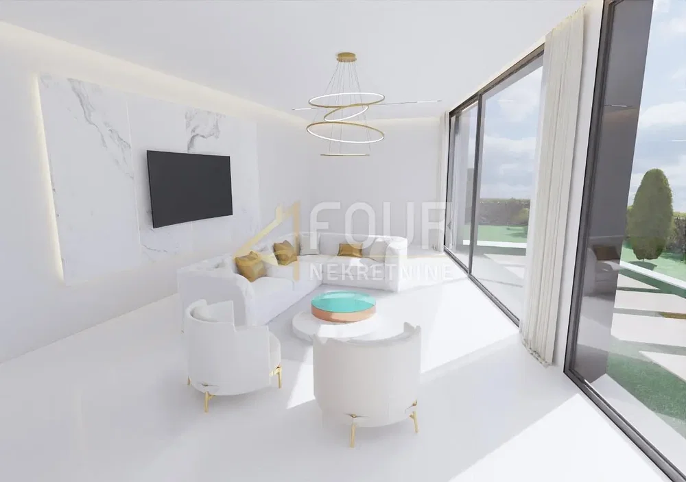 Salon; vue, lumière naturelle, style moderne