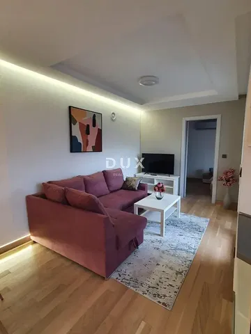 Living room; modern style, natural light, wood floor