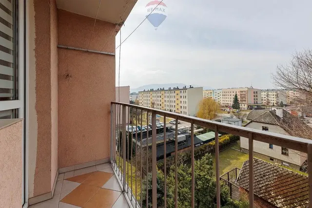 Balcon; vue, carrelage