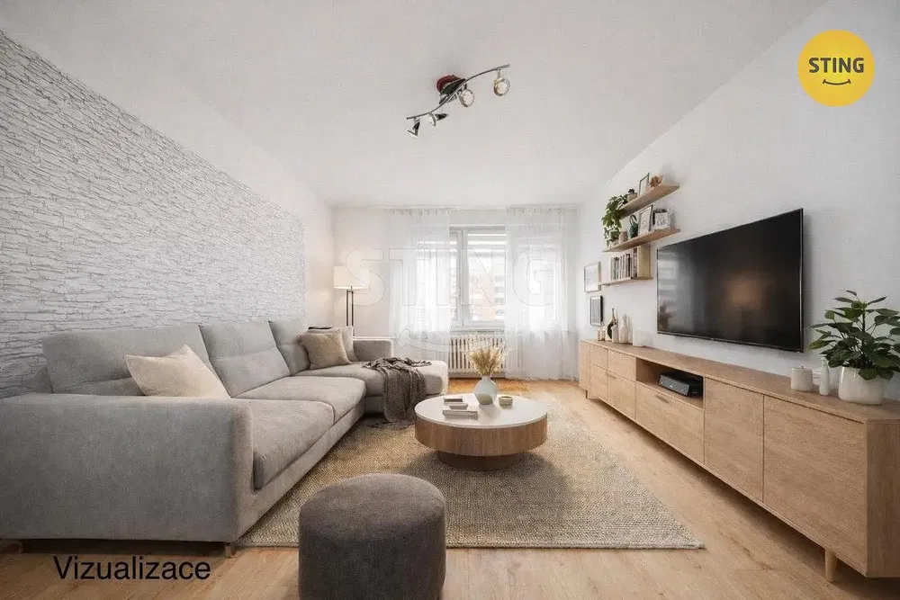 Wohnzimmer; tageslicht, moderner stil, holzboden