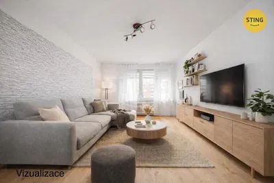 Wohnzimmer; tageslicht, moderner stil, holzboden