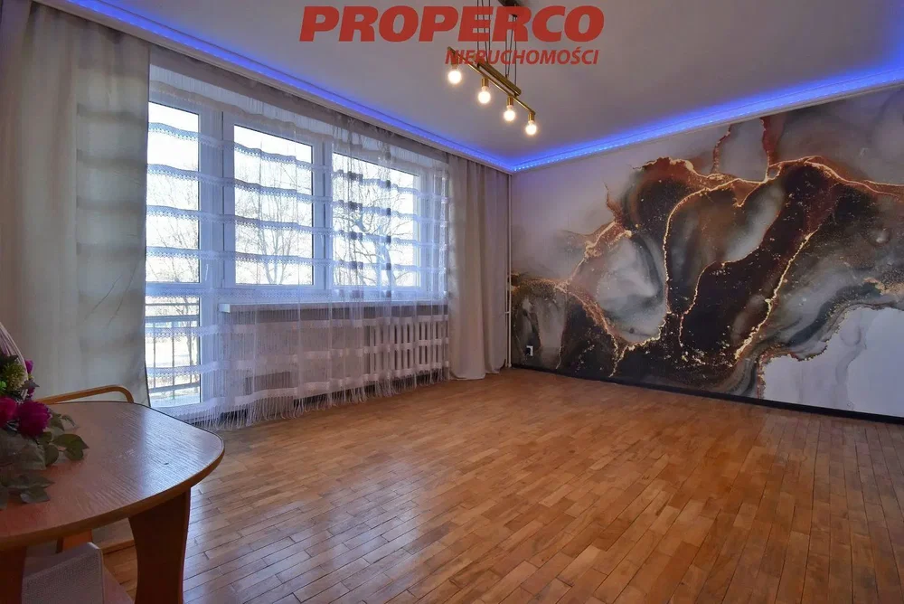 Living room; wood floor, natural light