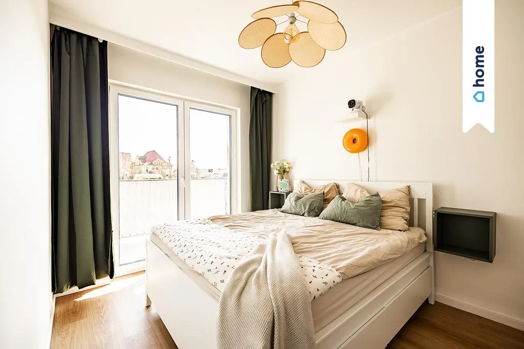 غرفة نوم; إطلالة, ضوء طبيعي, أسلوب عصري