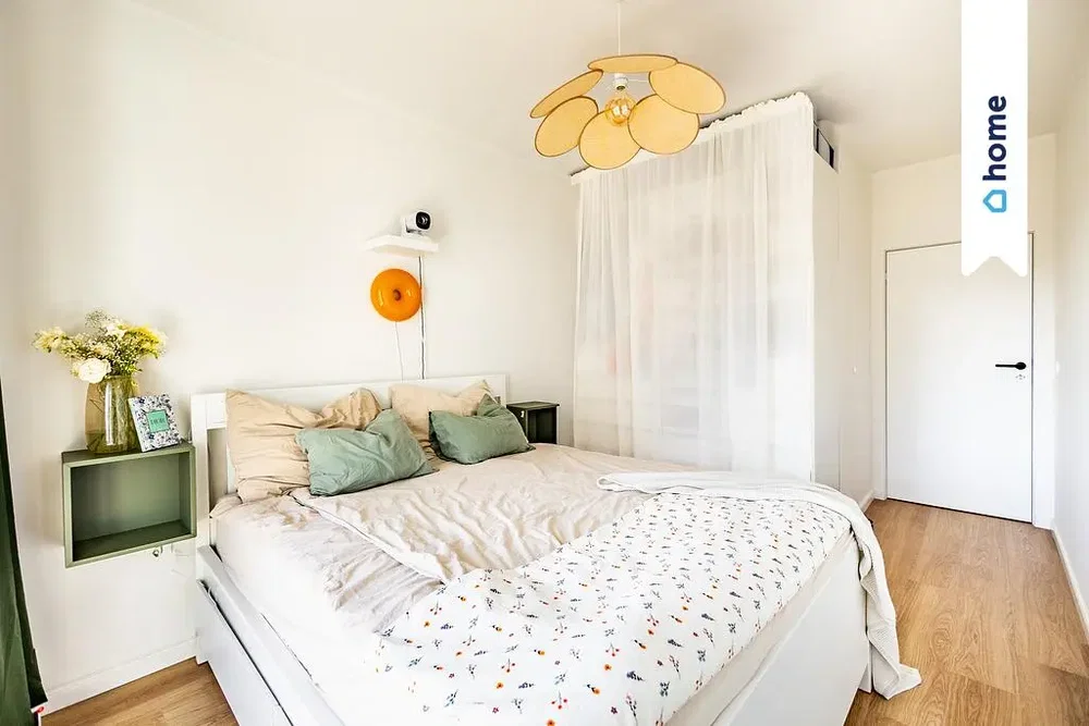 غرفة نوم; ضوء طبيعي, أسلوب عصري