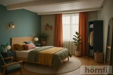 Yatak odası; doğal ışık, modern stil