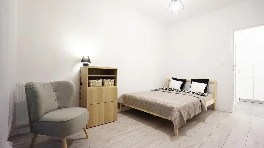 Chambre; lumière naturelle, style moderne
