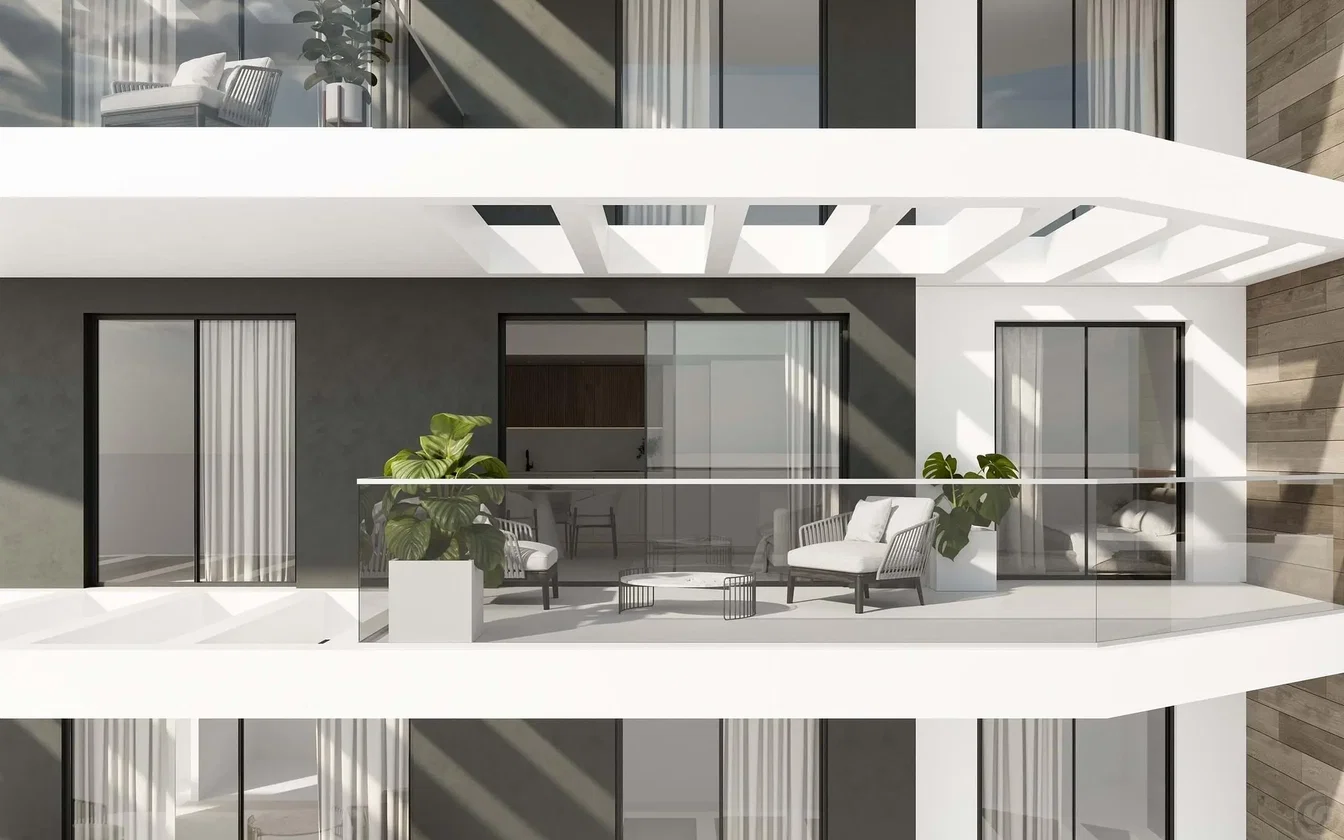Balkon; blick, tageslicht