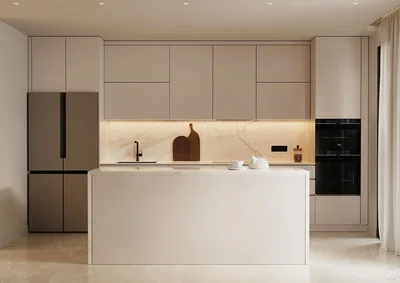 Mutfak; mutfak aletleri, doğal ışık, modern stil, tadilatlı