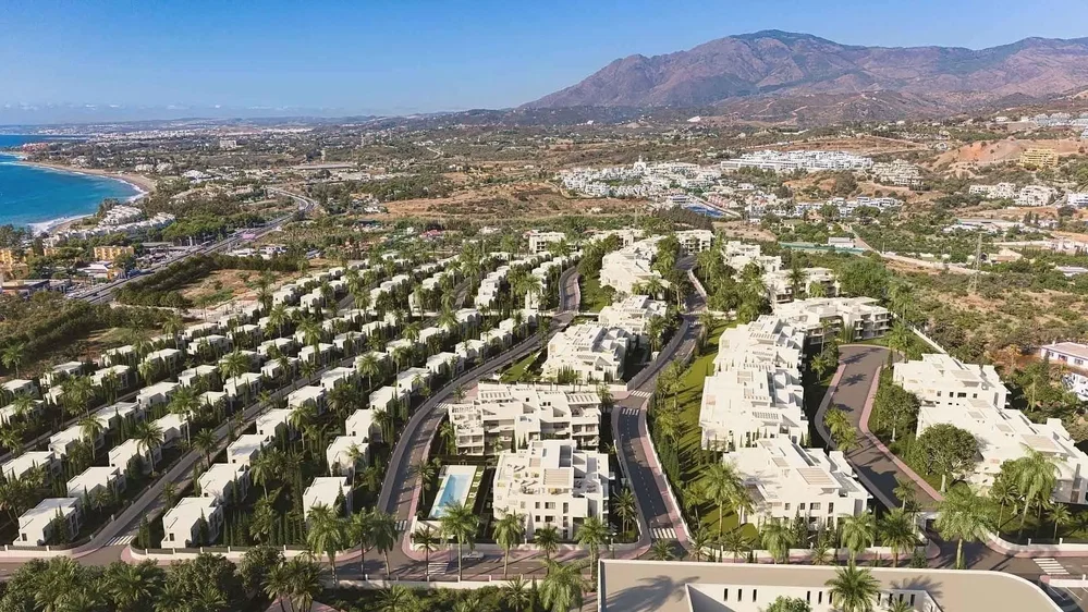 Maison et environs; vue