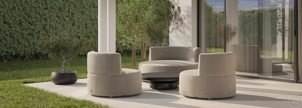 Teras; manzara, modern stil, doğal ışık