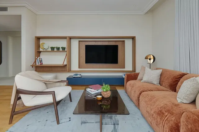 Soggiorno; stile moderno, luce naturale