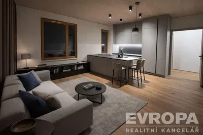 Дневна соба; модерни стил, дрвени под, природно светло, реновиран