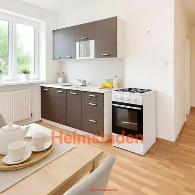 Kuhinja; kuhinjski aparati, prirodno svjetlo, moderni stil