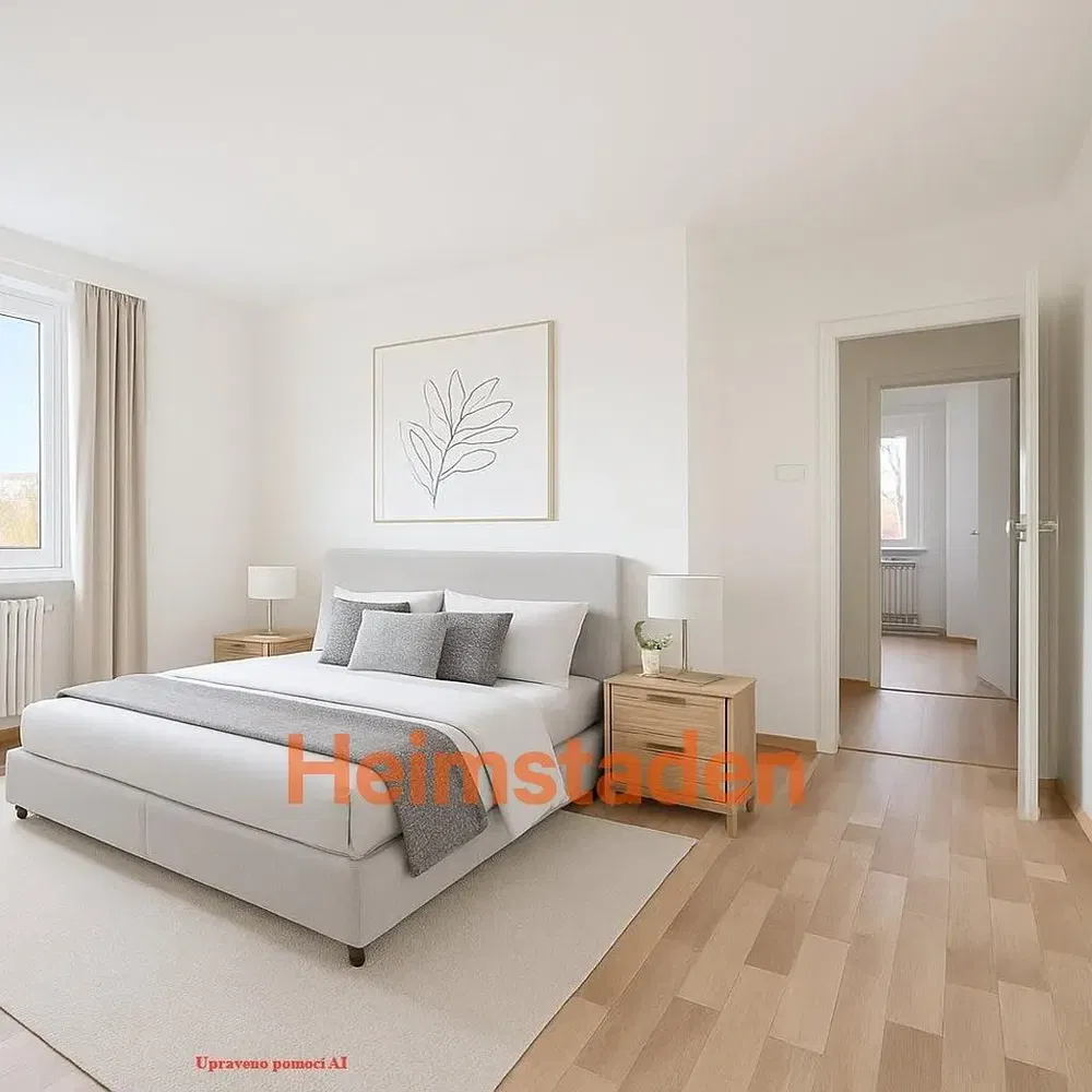 Camera da letto; luce naturale, stile moderno