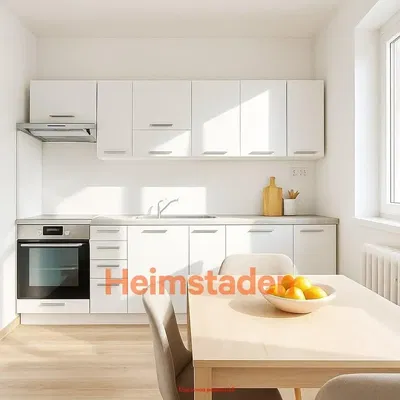 Mutfak; mutfak aletleri, doğal ışık, modern stil