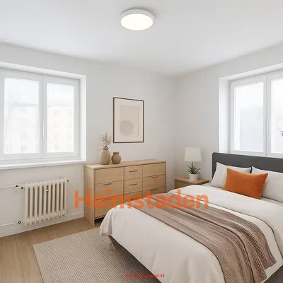 Spavaća soba; prirodno svjetlo, moderni stil