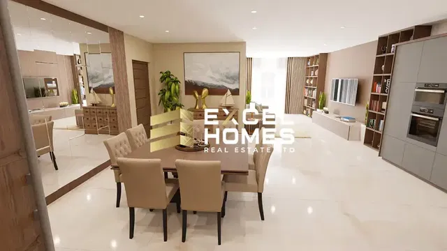 Woonkamer; moderne stijl, houten vloer, natuurlijk licht, keukenapparatuur