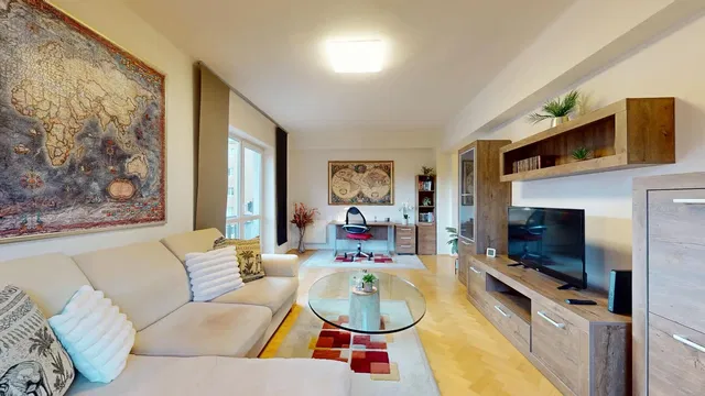 Salón; luz natural, estilo moderno