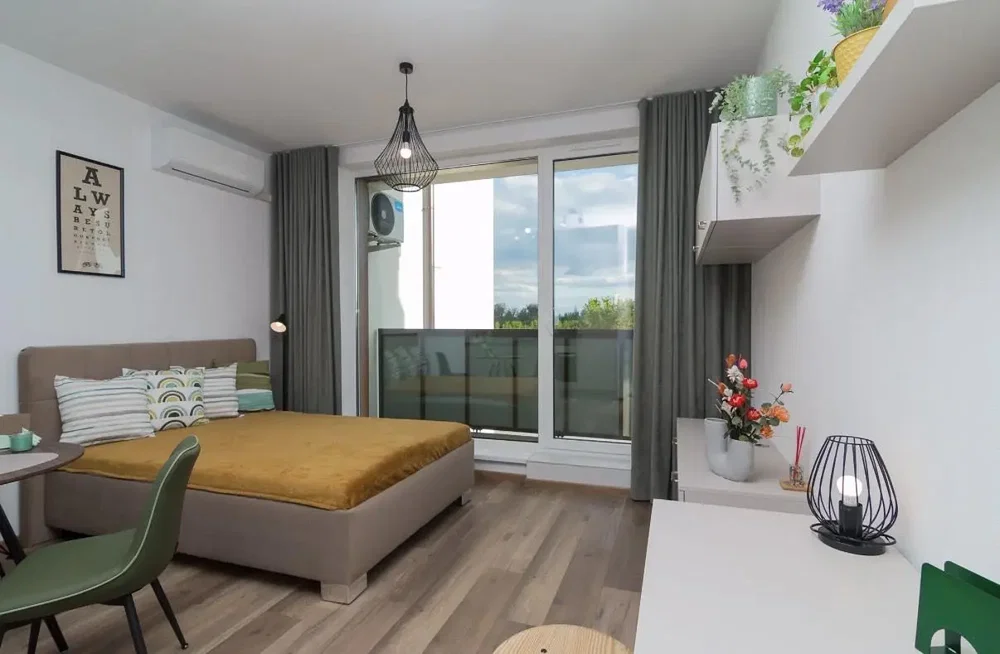 Spavaća soba; prirodno svjetlo, moderni stil