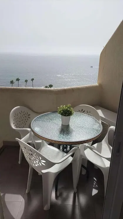 Balkon; blick, fliesenboden