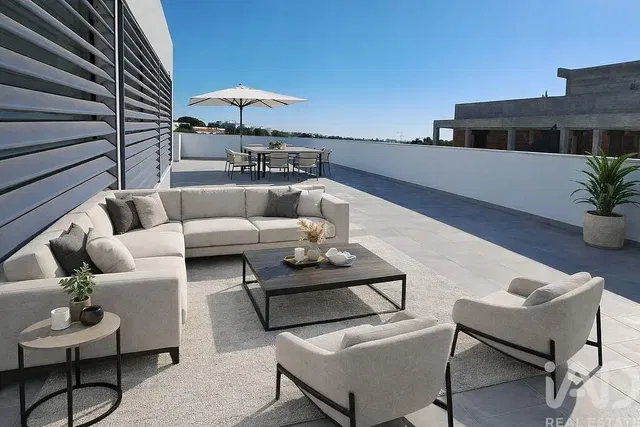 Taras; widok, styl nowoczesny, światło dzienne