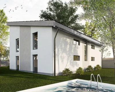 Casa y alrededores; vista, luz natural