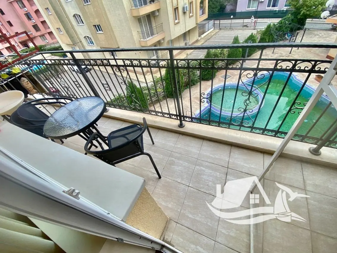 Balcon; vue, carrelage