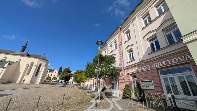 House and surroundings; view