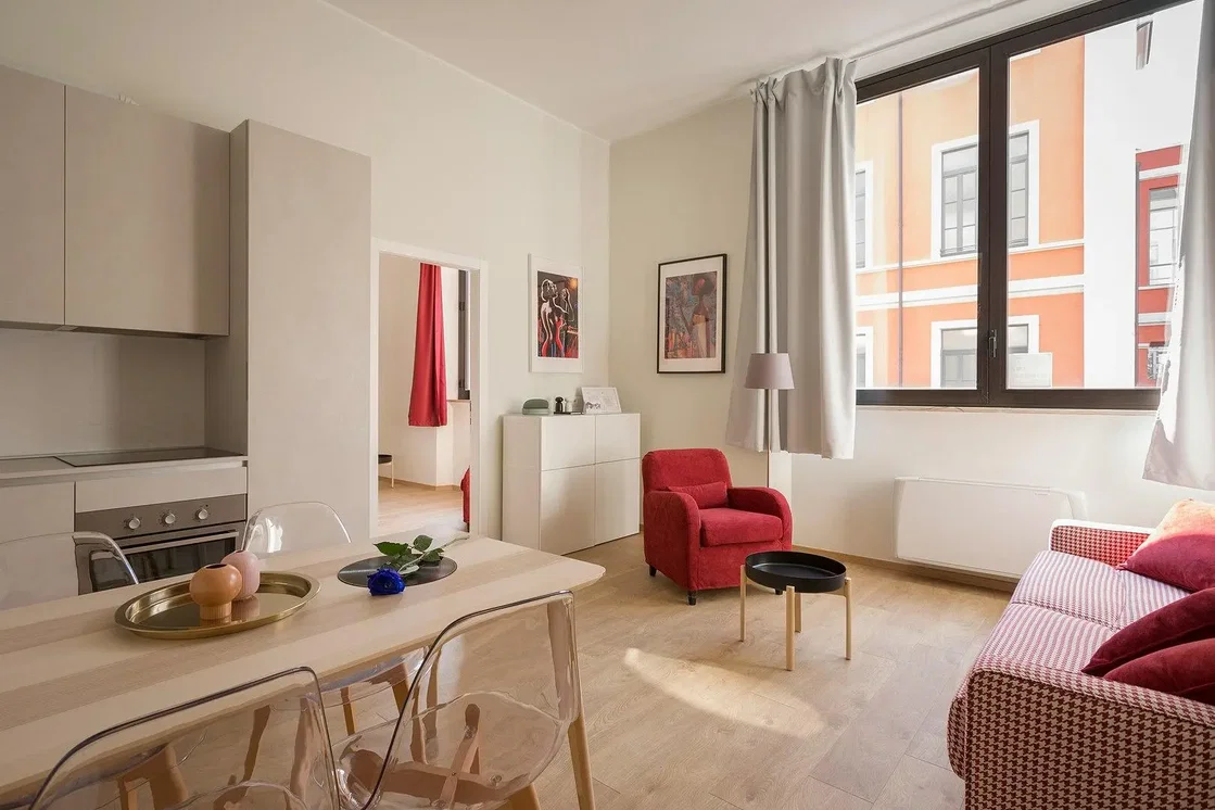 Wohnzimmer; blick, moderner stil, tageslicht