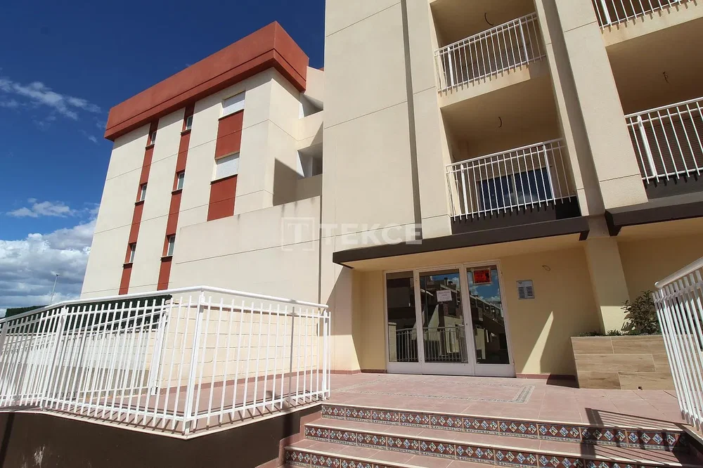House and surroundings; view