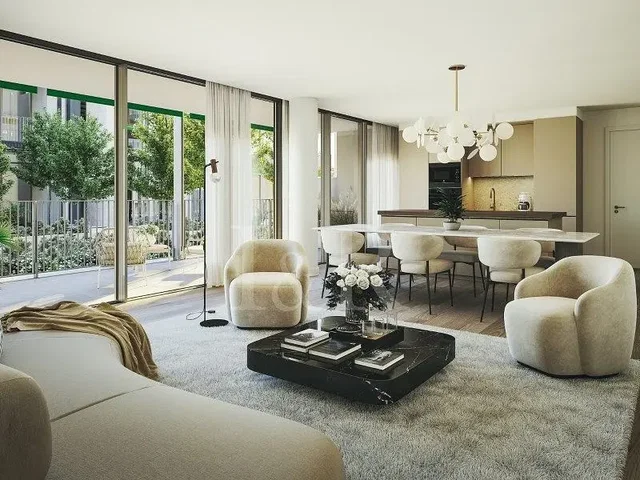 Wohnzimmer; blick, tageslicht, moderner stil