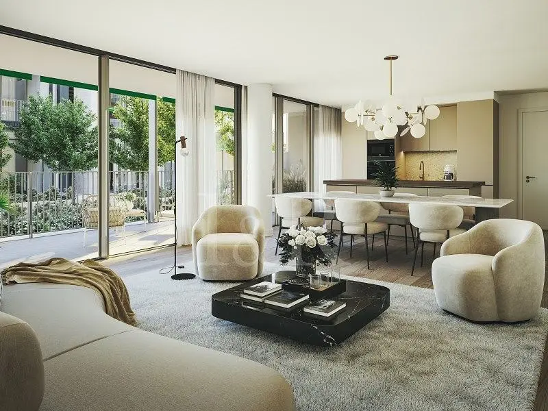 Oturma odası; manzara, doğal ışık, modern stil