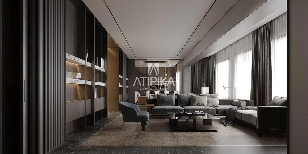 Oturma odası; modern stil, doğal ışık