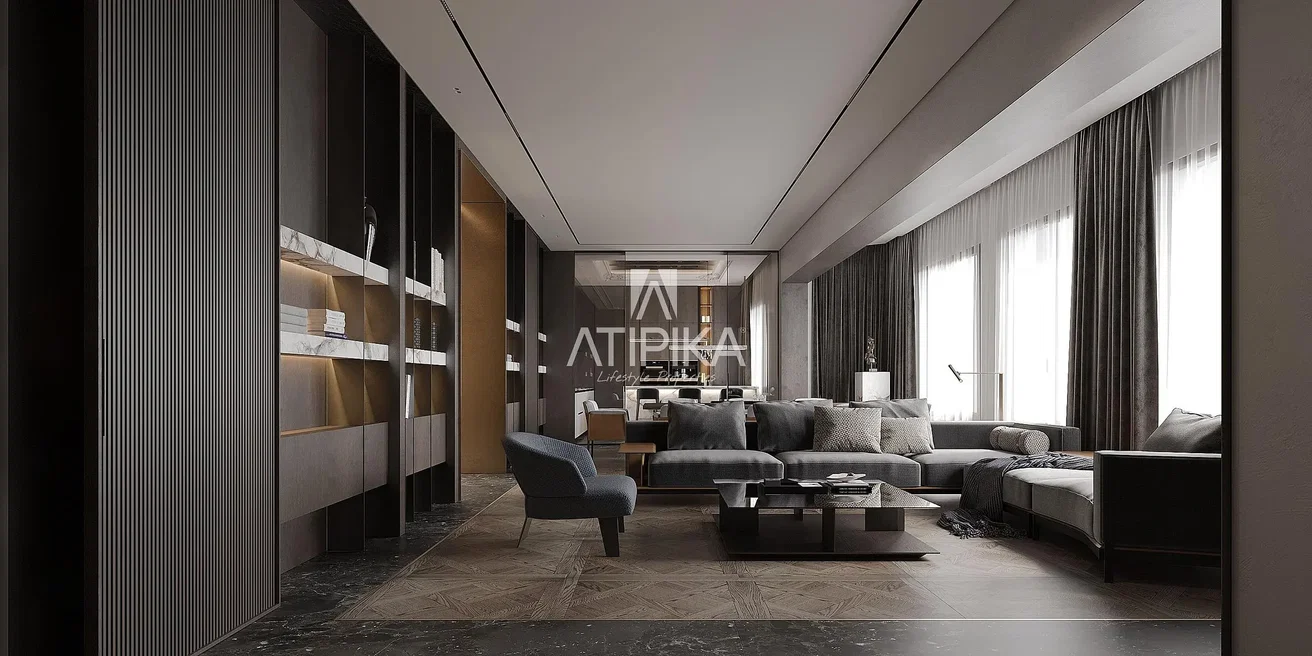 Oturma odası; modern stil, doğal ışık