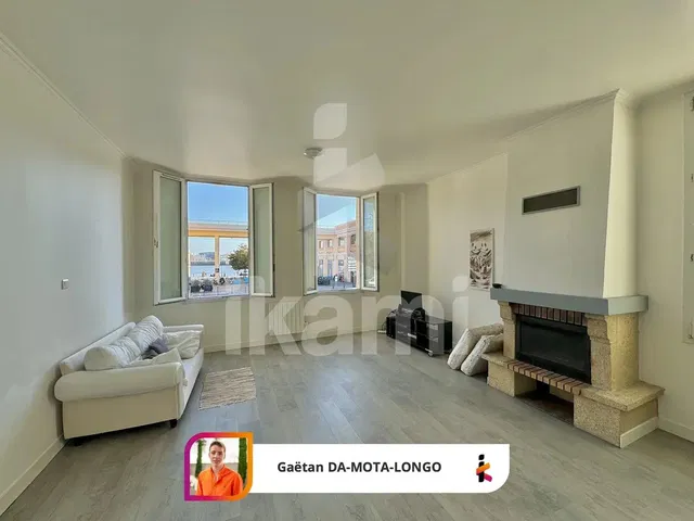 Living room; view, fireplace, natural light